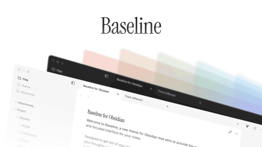 Baseline Obsidian theme screenshot