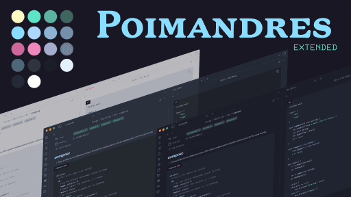 Poimandres Extended Obsidian theme screenshot