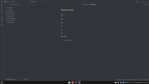 Sad Machine Druid Obsidian theme screenshot