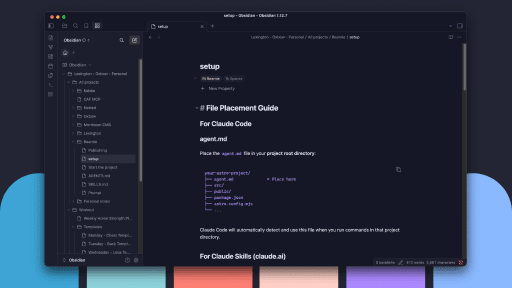 Serendipity Obsidian theme screenshot