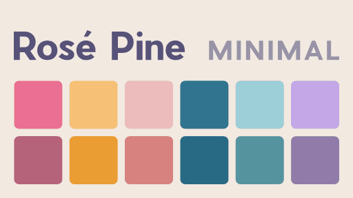 Rose Pine Minimal Obsidian theme screenshot