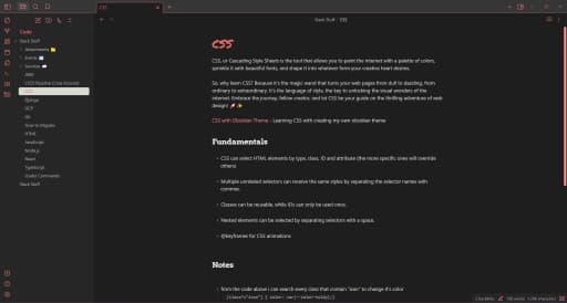 MistyMauve Obsidian theme screenshot