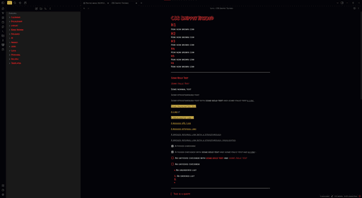 Sanguine Obsidian theme screenshot