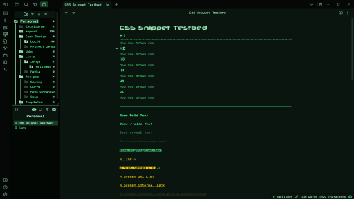 WY Console Obsidian theme screenshot