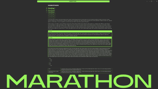 Marathon Obsidian theme screenshot