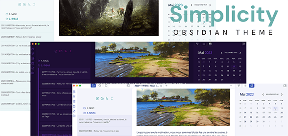 Simplicity Obsidian theme screenshot