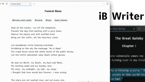 iB Writer Obsidian theme screenshot