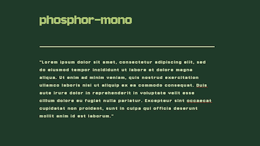 Phosphor-Mono Obsidian theme screenshot