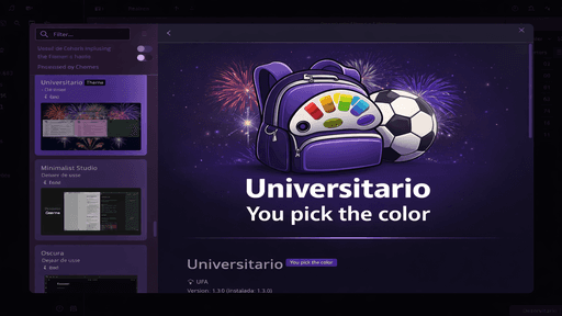 Universitario Obsidian theme screenshot
