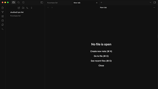 mono black (monochrome, charcoal) Obsidian theme screenshot